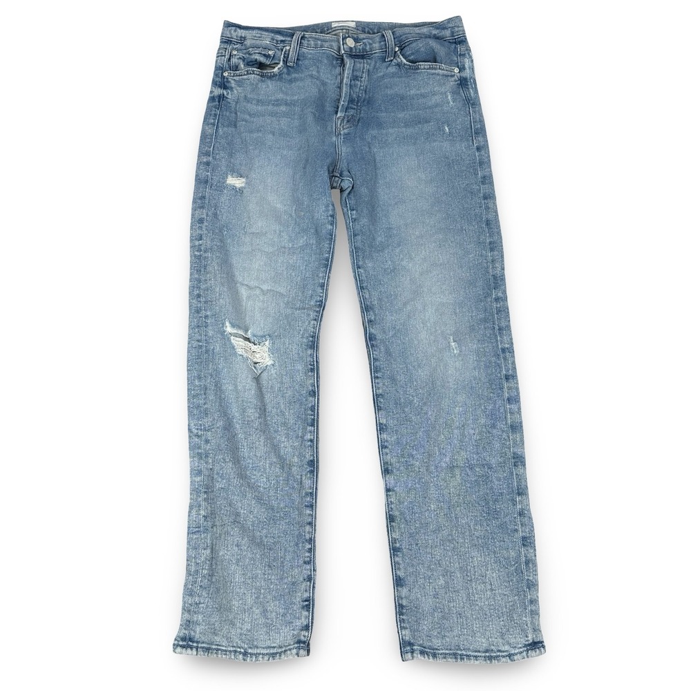 Mother The Scrapper Double Cuff Straight Jeans 29 Out with the Old in with New